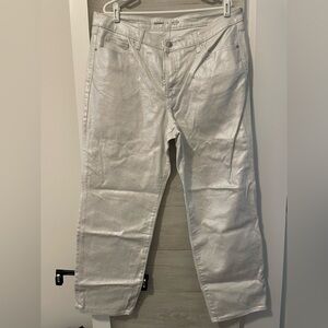 Old Navy Shimmering Silver Pants